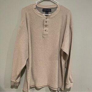 Men’s Pacific Crest Authentic Outdoor Goods Thermal Henley Shirt. Size XL